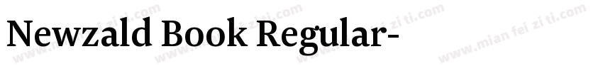 Newzald Book Regular字体转换